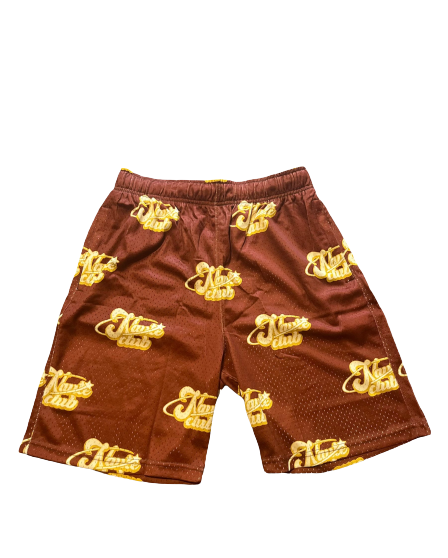Men's Brown Naute Mesh Shorts