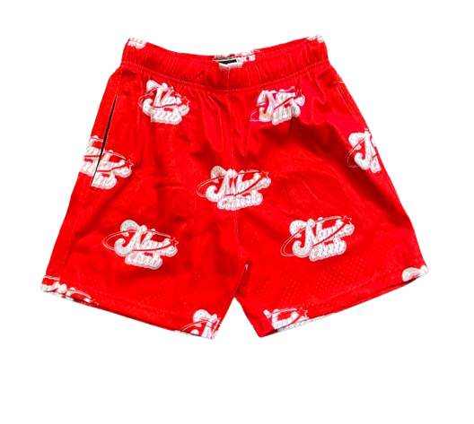 Women's Red Naute Mesh Shorts