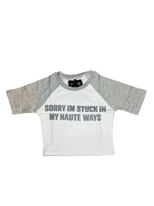 GREY NAUTE WAYS CROP TOP