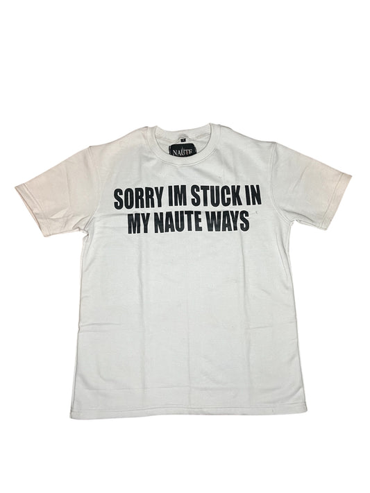 WHITE NAUTE WAYS TEE