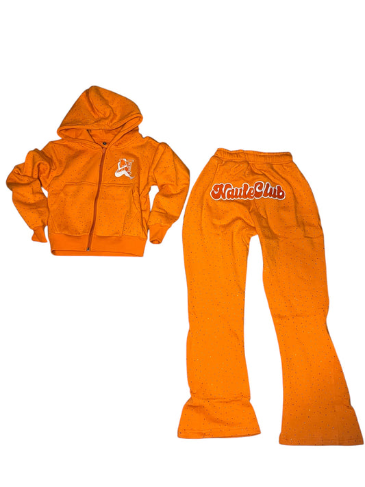 ORANGE RHINESTONE “VVS” NAUTE LADIES SET