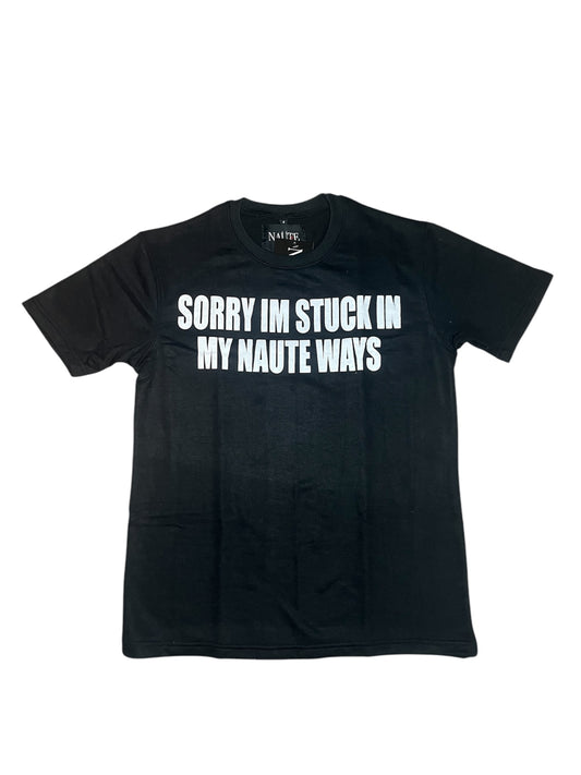 BLACK NAUTE WAYS TEE